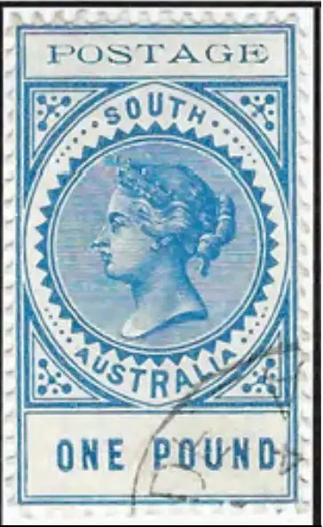 South Australia's "POSTAGE" Long Stamps